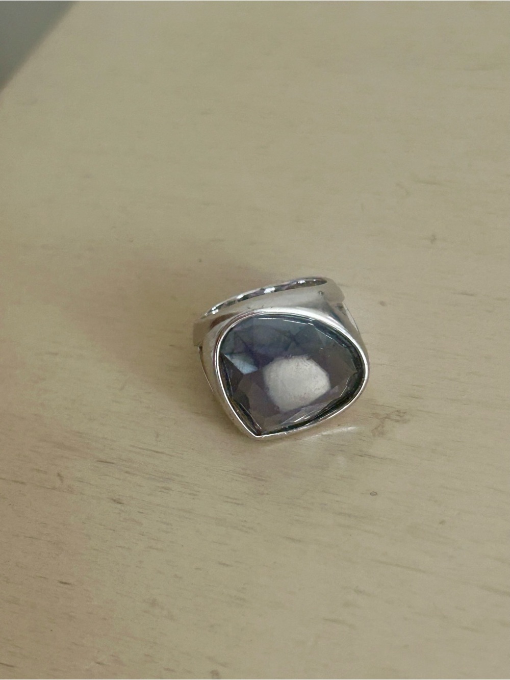 🦢Swarovski💜 Purple Crystal Ring 58